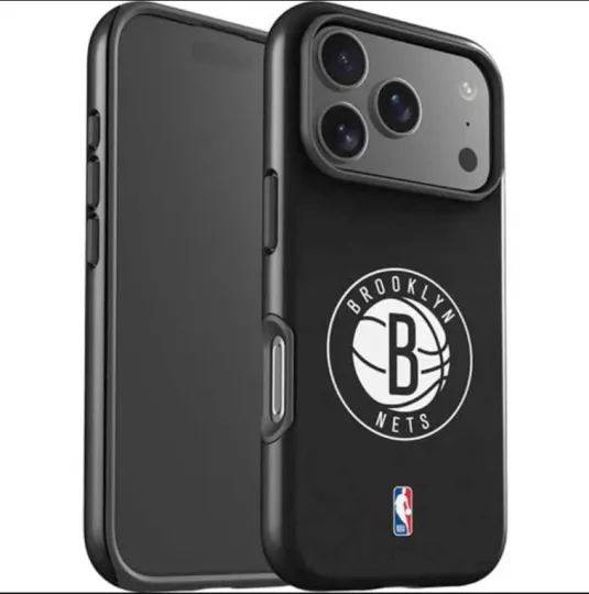 NBA Brooklyn Nets Distressed iPhone 13...17 Pro Max Impact Case