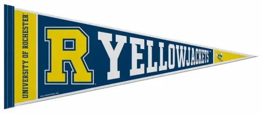 Discover University of ROCHESTER YELLOWJACKETS Official NCAA Team 12x30 Felt PENNANT