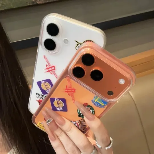 Discover 1x Trendy Clear Basketball Team Phone Case with NBA Logos Compatible with iPhone