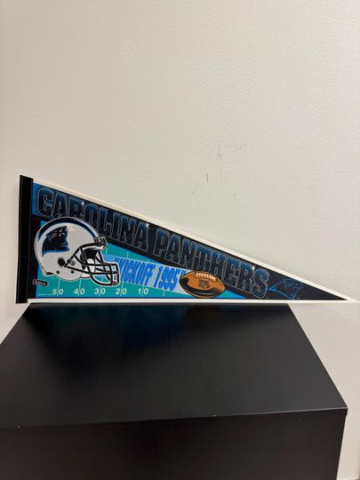 Carolina Panthers football vintage pennant from 1990s