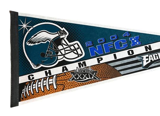 Discover Vintage 2004 Philadelphia Eagles NFC Champions Football Pennant