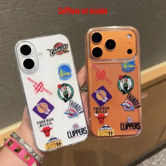 Discover Stylish Clear NBA Sticker Phone Case for Basketball Fans Compatible with iPhone