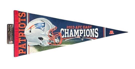 2013 New England Patriots AFC East Champions Football Soft Felt Pennant