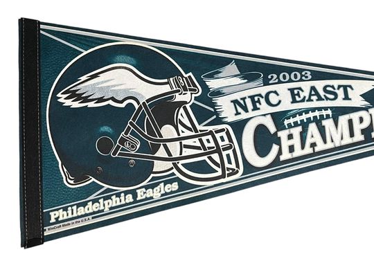 Discover Vintage 2003 Philadelphia Eagles NFC East Champs Football Pennant