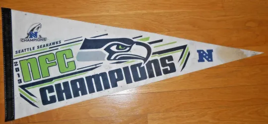 Discover football Seattle Seahawks NFC Champions Football 30" Pennant football Novelties'