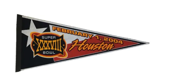 New England Patriots Super Bowl XXXVIII Football Pennant