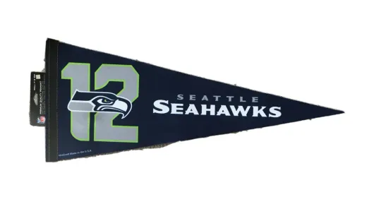 Discover football SEATTLE SEAHAWKS 12TH MAN ROLL UP PREMIUM FELT PENNANT 12"x30" NEW WINCRAFT