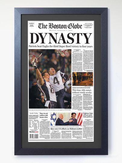 Discover 2005 New England Patriots  Dynasty  Super Bowl Champions vs Eagles Unframed Newspaper