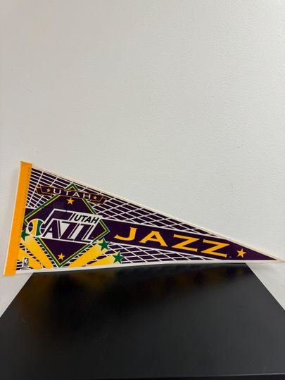 Discover Utah Jazz NBA vintage pennant from 1990s