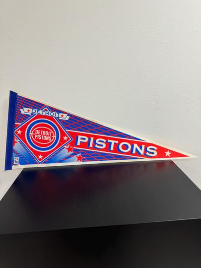 Discover Detroit Pistons NBA vintage pennant from the 1990s