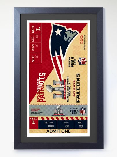 Discover 2017 Super Bowl Ticket  283 Dominated  New England Patriots vs Atlanta Falcons (Personalized Seats Available)