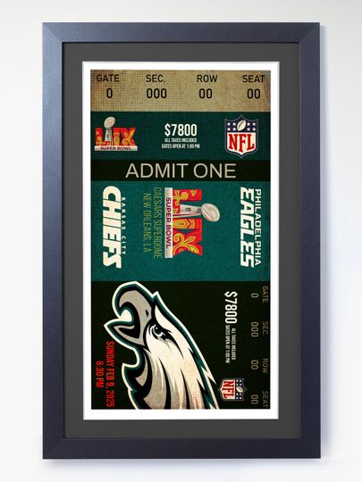 Discover 2025 Super Bowl Ticket - "Repeat" - Philadelphia Eagles vs Chiefs All Games (Personalized Seats Available)