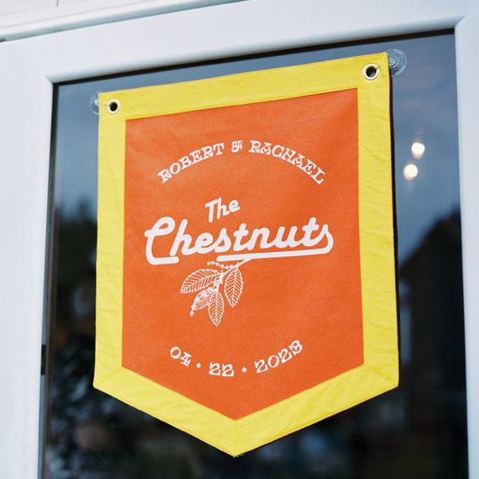 Discover Custom Felt Chevron Banner: Personalized for Wedding, Anniversary or Event (20x24 inches)