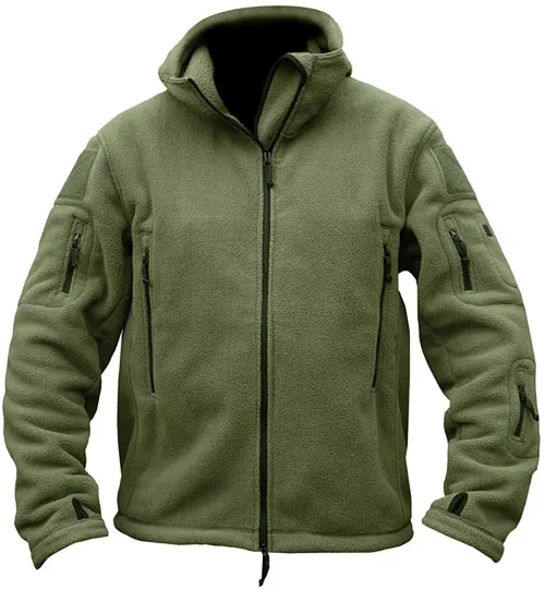 Discover Tactical Recon Fleece Jacket Army Hoodie Security Police Hoody Combat Full Zip