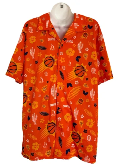 Discover NEW Phoenix Suns NBA Basketball Hawaiian Shirt Orange Men's M