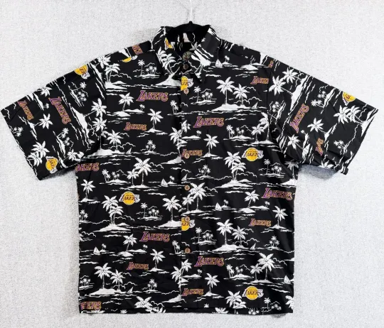 Discover Reyn Spooner Los Angeles Lakers Hawaiian Shirt Mens Small NBA Basketball NEW