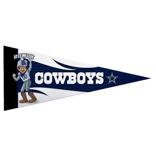 Dallas Cowboys Mini  Pennant  Football Flag Rowdy