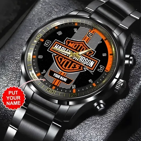 Discover Customized Harley---Davidson Black Stainless Steel Watch