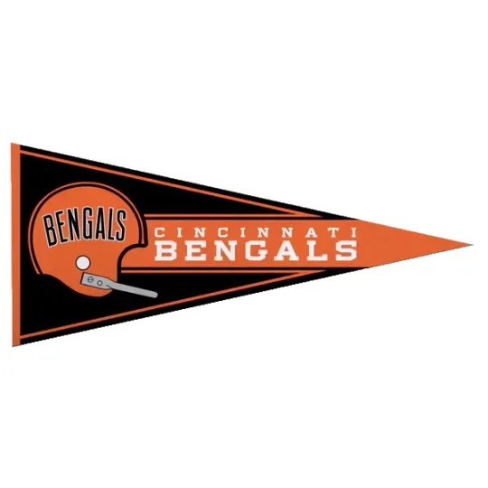 Cincinnati Bengals Retro Pennant  Felt Flag Football