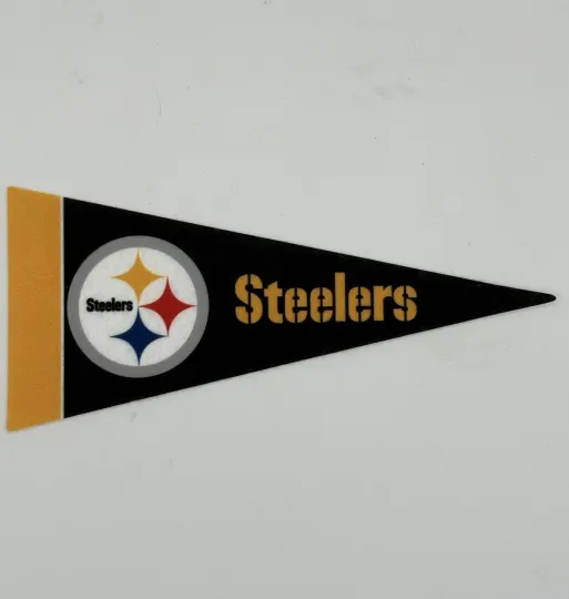 Pittsburgh Steeler Mini Football Pennant Flag