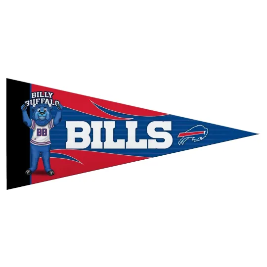 Discover Buffalo Bills Mascot Mini Felt Pennant  Football Flag