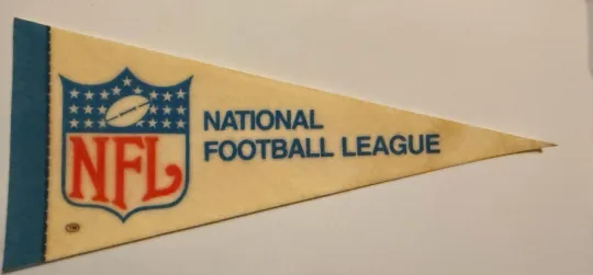 Vintage Football Pennant  Flag 1970s