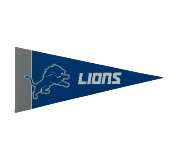 Discover Detroit Lions Mini Felt Pennant Football Flag Memorabilia