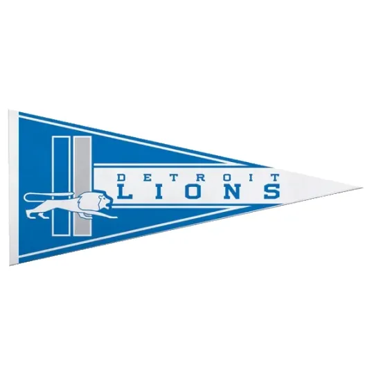 Detroit Lions Retro Mini Felt Pennant  Football Decor