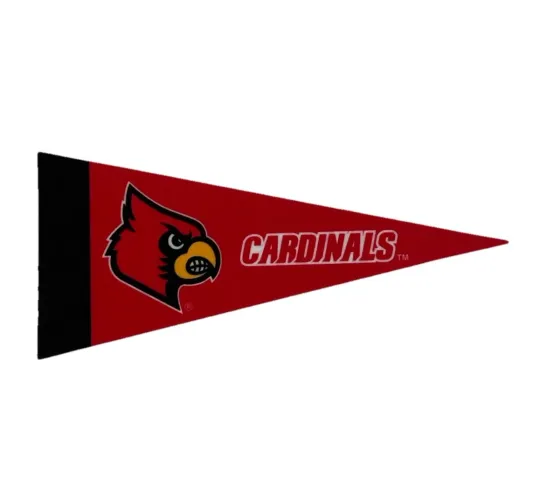 Discover Louisville Cardinals Pennant NCAA Basketball Football Decor