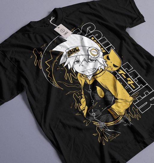 Discover Soul Eater unisex t-Shirt Crona Maka Albarn Black Star Anime Aesthetic Vaporwave Unisex Jersey Short Sleeve Tee