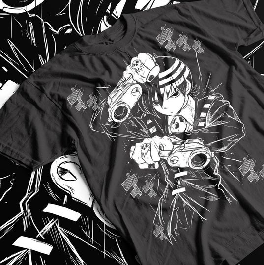 Discover Death The Kid Soul Eater Tee, Anime Graphic Shirt, Unisex Cotton Top, Manga Fan