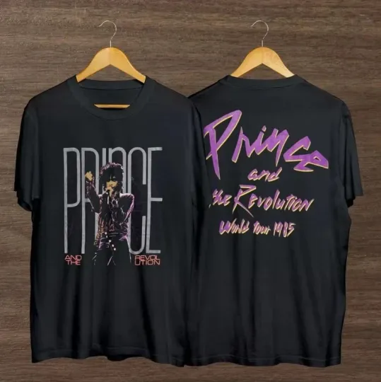 Vintage 1985 Prince and The Revolution Pur Rain World Tour T-Shirt