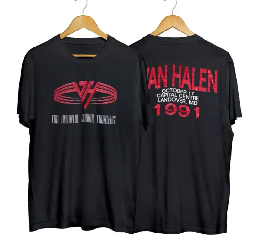 Discover 1991 van For Unlawful Carnal Knowledge Tour T-Shirt