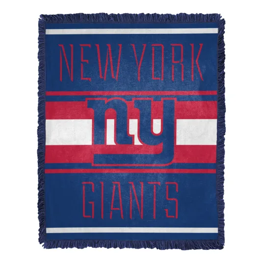 Discover Northwest football New York Giants Nose Tackle Woven Jacquard Throw Blanket