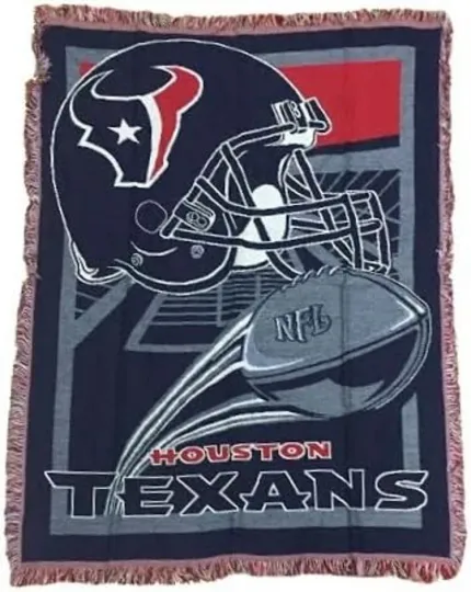 Discover Houston Texans Triple Woven 48" x 60" Field Goal Blanket
