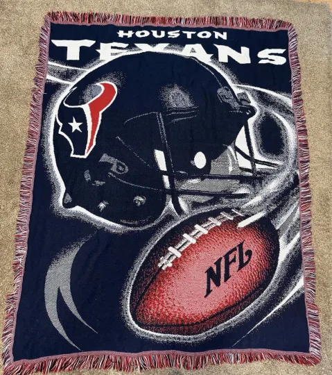 Discover Houston Texans Triple Woven 42" x 52" Field Goal Blanket