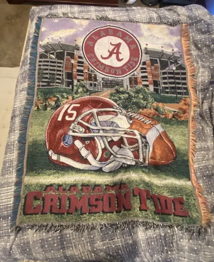 Discover Officially Licensed NCAA "Home Field Advantage" Woven Tapestry Throw Blanket,...