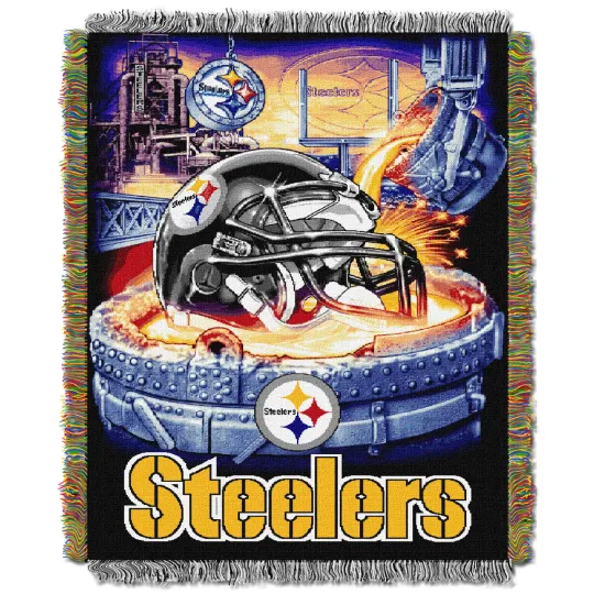 Discover Pittsburgh Steeler Woven Tapestry Throw