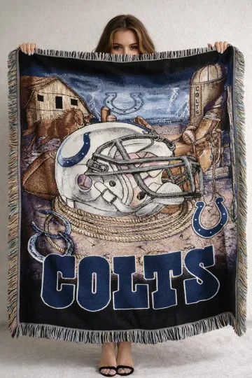 Discover Indianapolis Colts Woven Tapestry Throw Blanket The Northwest Company
