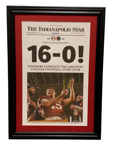 2026 Indiana Football College Football National Champions Poster