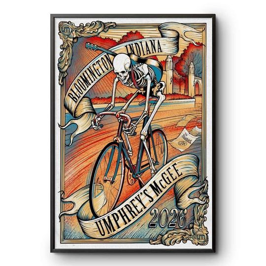 Discover Umphreys McGee Bloomington Indiana 2026 Event Poster At The Bluebird On January 29 2026