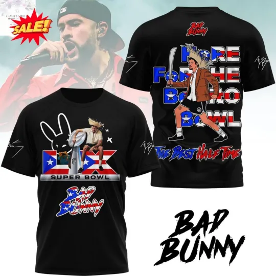 Discover Bad Buny 2026 Gramy Winner Best Musica Urbana Album 3D Shirt