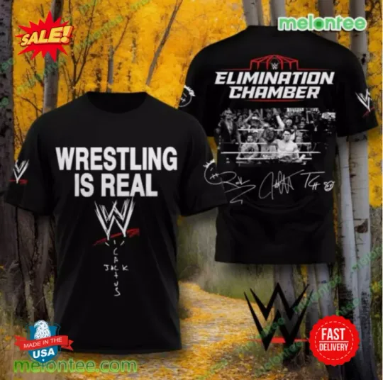 Discover Travis x Wrestling Entertainment The Wrestling Is Real 3D Shirt All Over Printed