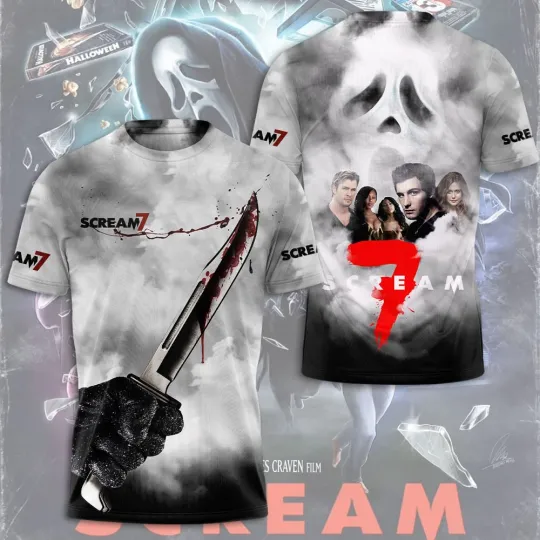 Scream 7 30th Anniversary 3D Shirt for Unisex