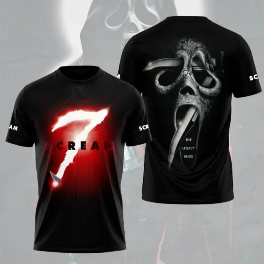 Discover Scream 7 30th Anniversary The Legency Ends 3D Shirt