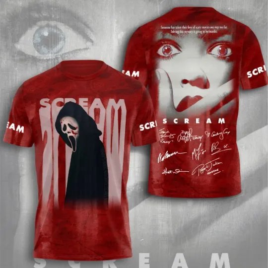 Discover Scream 30th Anniversary Ghost Face 3D Shirt