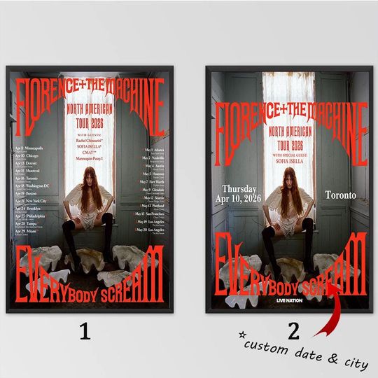 Custom Poster - Florence and the Machine Tour Poster
