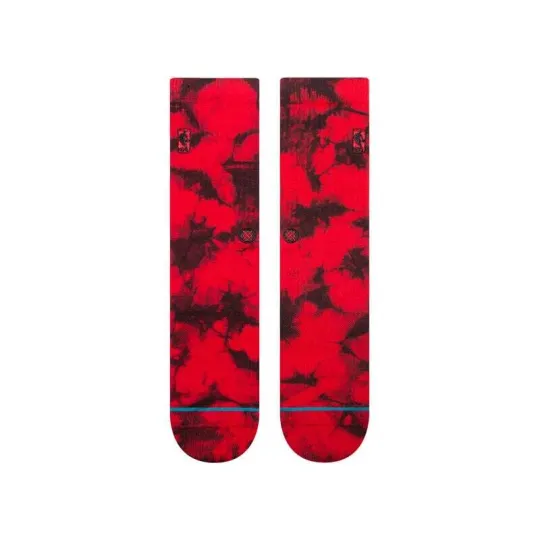 Discover Stance L NBA Logoman Tie Dye Basketball Crew Socks Men's 9-13 Red