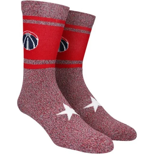 Discover Washington Wizards NBA Mens Large Socks Fits 6-12 PKWY Varsity Beal Retro Gift