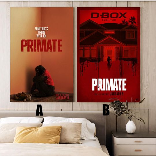 Discover Primate (2026) Movie poster,Frameless canvas posters,Vintage posters,Holiday gift,Room decorations,Christmas gifts